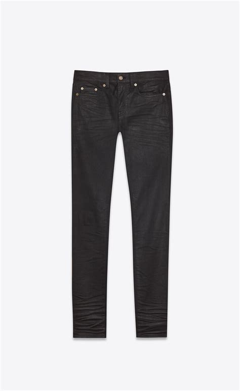 ysl jeans herren schwarz|ysl denim sets.